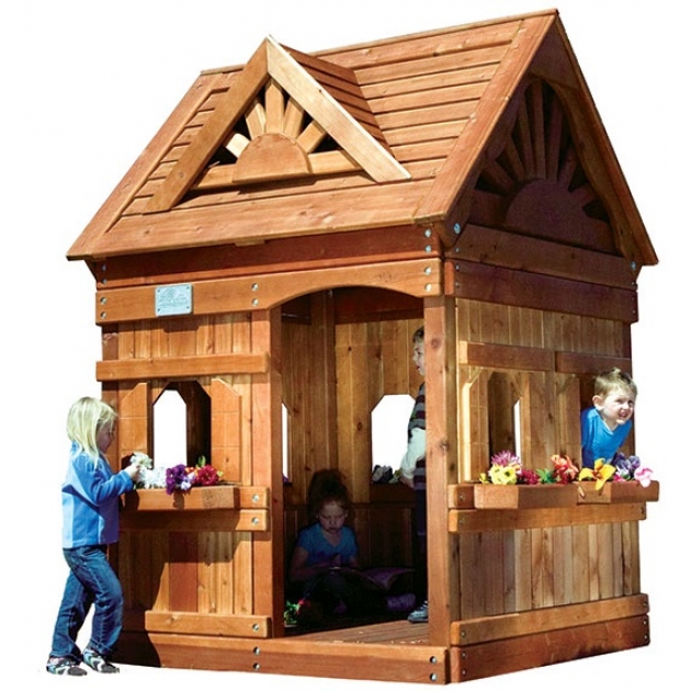 Деревянный домик Rainbow Play Systems Playhouse Design 1